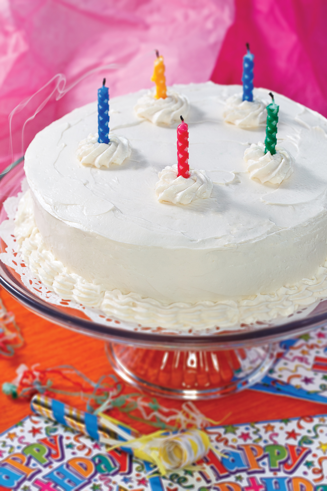 LC White Birthday Cake recipe courtesy Stella