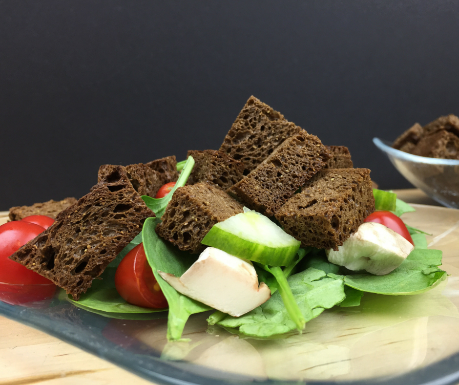 Thumbnail for Low Carb Pumpernickel Croutons