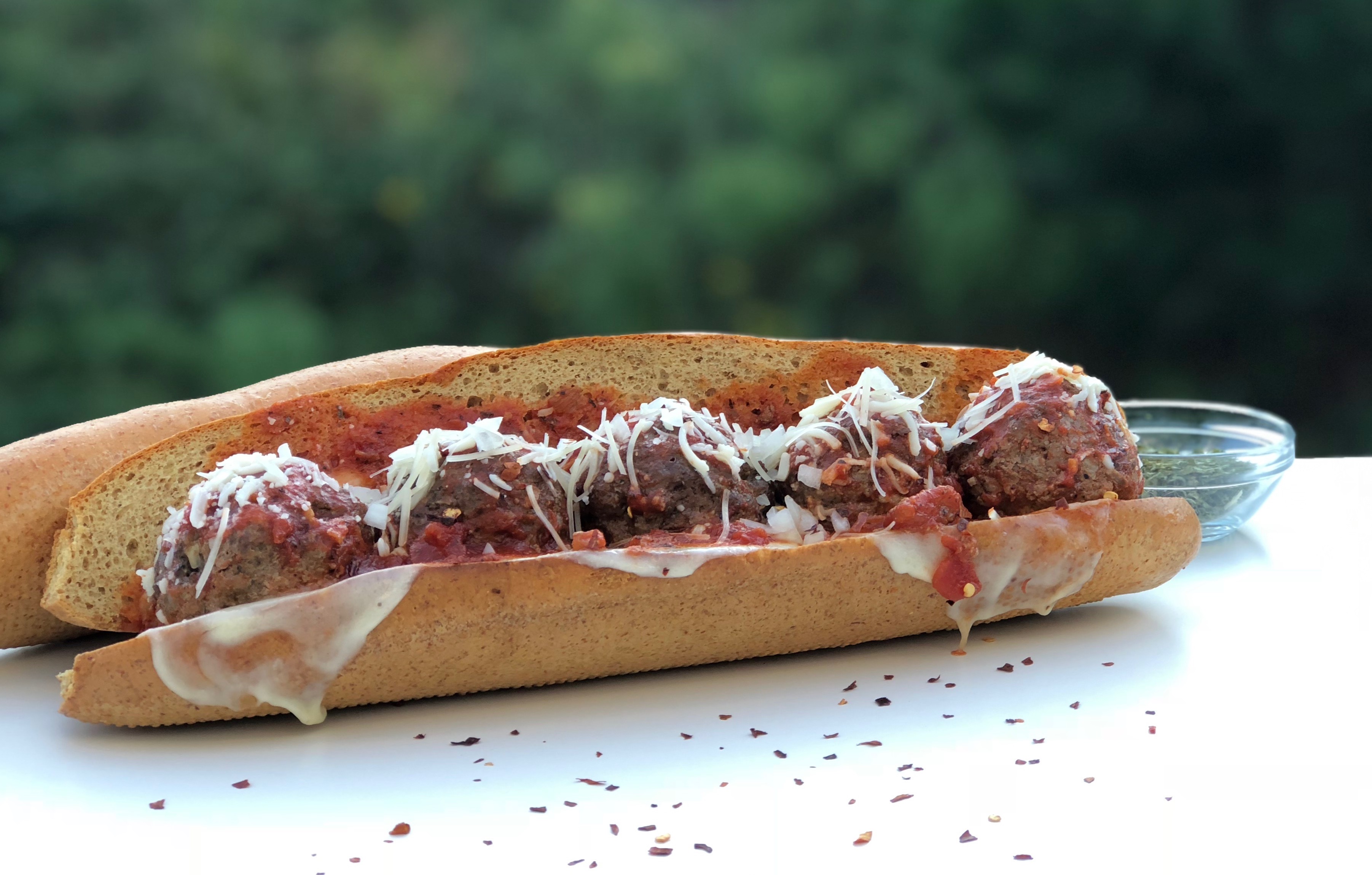 Thumbnail for Low Carb Footlong Meatball Sub
