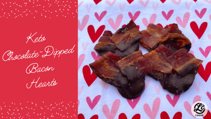 Thumbnail for Keto Chocolate Dipped Bacon Hearts