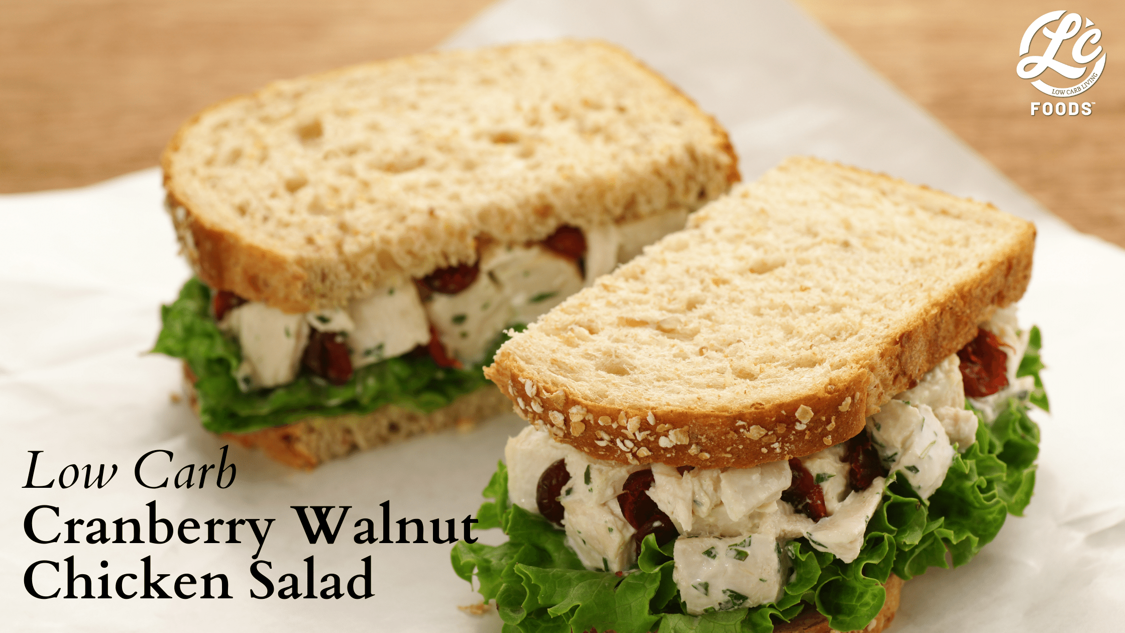 Thumbnail for Low Carb Cranberry Walnut Chicken Salad