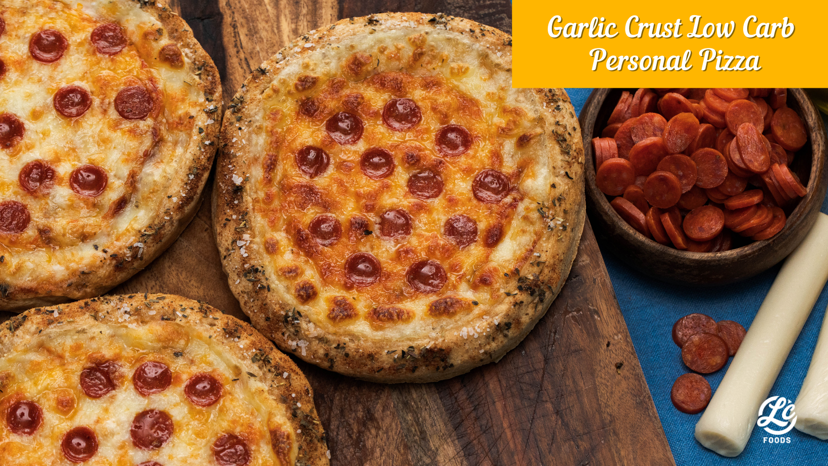 Thumbnail for Garlic Crust Low Carb Personal Pizza