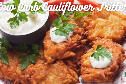Thumbnail for Low Carb Cauliflower Fritters (Latkes)