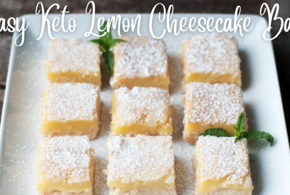 Thumbnail for Easy Keto Lemon Cheesecake Bars