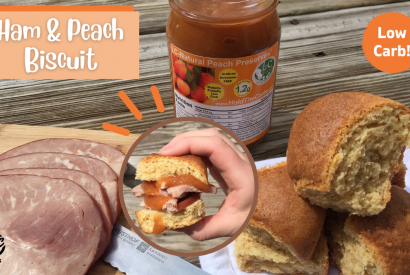 Thumbnail for Low Carb Ham and Peach Biscuit
