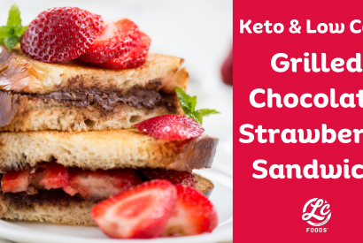 Thumbnail for Keto & Low Carb Chocolate Strawberry Sandwich