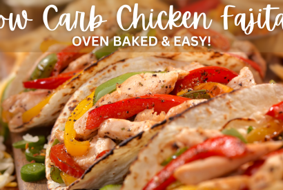 Thumbnail for Low Carb Oven Baked Chicken Fajitas