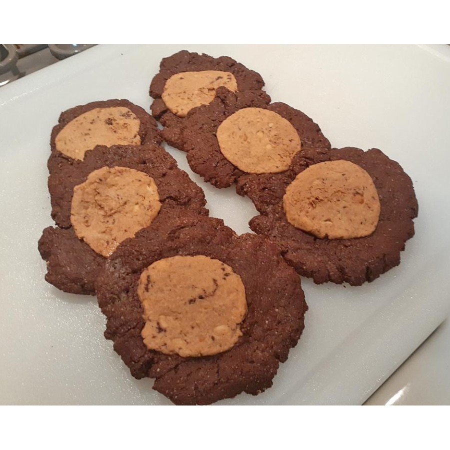 Chocolate Peanut Butter Drop Cookies Fresh Baked