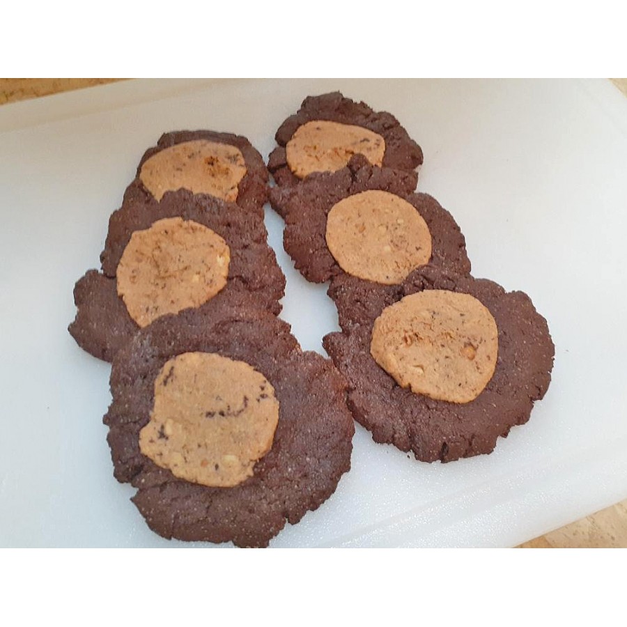 Chocolate Peanut Butter Drop Cookies Fresh Baked
