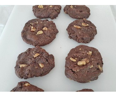 Low Carb Chocolate Walnut Cookies - Fresh Baked