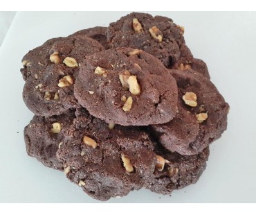 Low Carb Chocolate Walnut Cookies - Fresh Baked