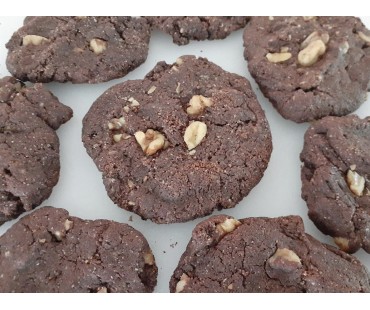 Low Carb Chocolate Walnut Cookies - Fresh Baked