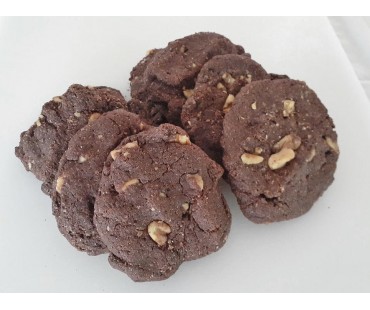 Low Carb Chocolate Walnut Cookies - Fresh Baked