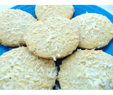 Low Carb Coconut Chew Cookies - Fresh Baked