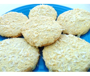 Low Carb Coconut Chew Cookies - Fresh Baked