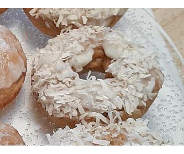 Low Carb Coconut Vanilla Donuts 6 pack - Fresh Baked