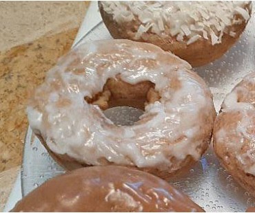 Low Carb Vanilla Glazed Donuts 6 pack - Fresh Baked