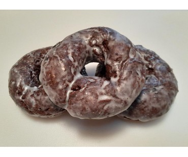 Low Carb Chocolate Glazed Donuts 6 pack - Fresh Baked