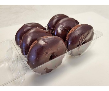 Low Carb Chocolate Frosted Donuts 6 pack - Fresh Baked