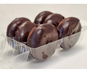 Low Carb Chocolate Frosted Donuts 6 pack - Fresh Baked