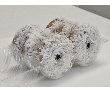 Low Carb Coconut Vanilla Donuts 6 pack - Fresh Baked