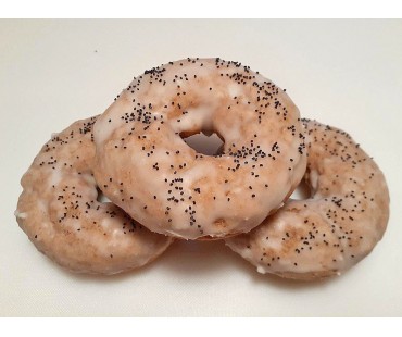 Low Carb Lemon Poppy Seed Glazed Donuts 6 pack - Fresh Baked