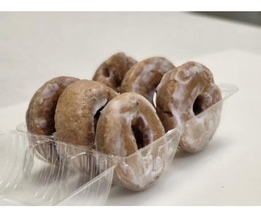 Low Carb Vanilla Glazed Donuts 6 pack - Fresh Baked