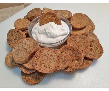 Low Carb Jalapeno Popper Bagel Chips - Fresh Baked