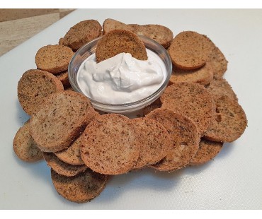 Low Carb Jalapeno Popper Bagel Chips - Fresh Baked