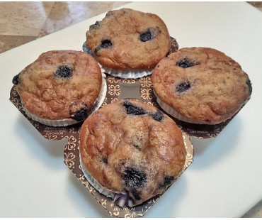 Low Carb Blueberry Muffins 4 Pack - Fresh Baked