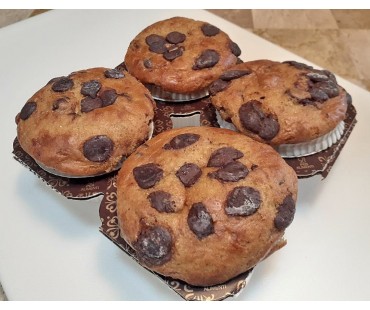Low Carb Chocolate Chip Muffins 4 Pack - Fresh Baked