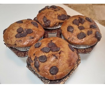 Low Carb Chocolate Chip Muffins 4 Pack - Fresh Baked