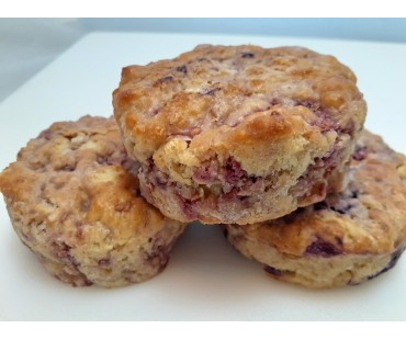 Raspberry Scones 6 Pack - Fresh Baked