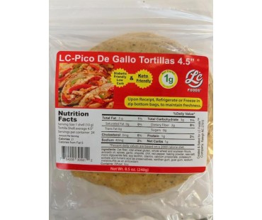 Low Carb Pico De Gallo 4.5" Street Taco Tortilla Shells