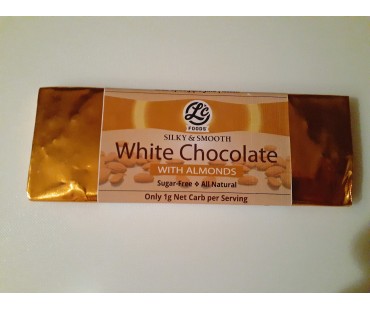 Sugar Free White Chocolate Almonds Bar