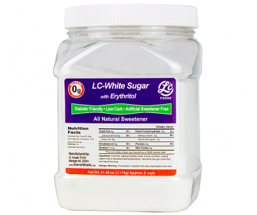 Canister Low Carb White Sugar Sweetener Erythritol 