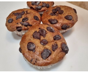 Low Carb Chocolate Chip Muffins 4 Pack - Fresh Baked